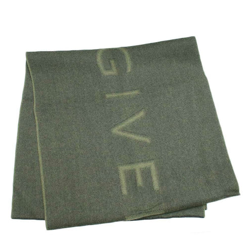 ジバンシィ GIVENCHY マフラー GV4518-J4431-2 メンズ ロゴ ウール カーキ